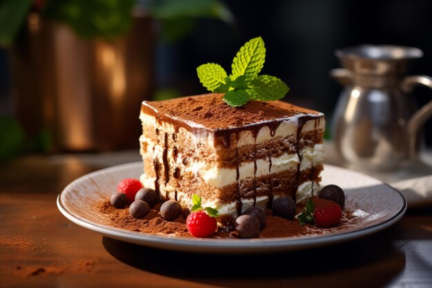 food photography tiramisu