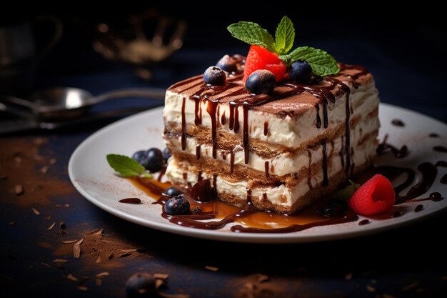 food photography tiramisu