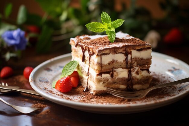 food photography tiramisu