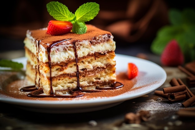 food photography tiramisu