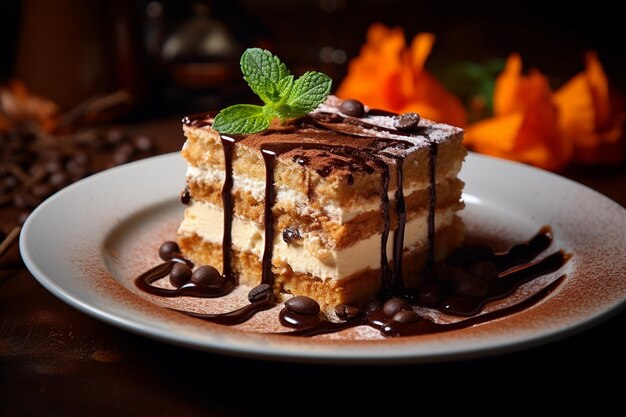 food photography tiramisu