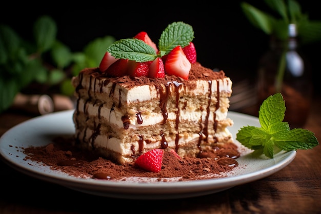 food photography tiramisu