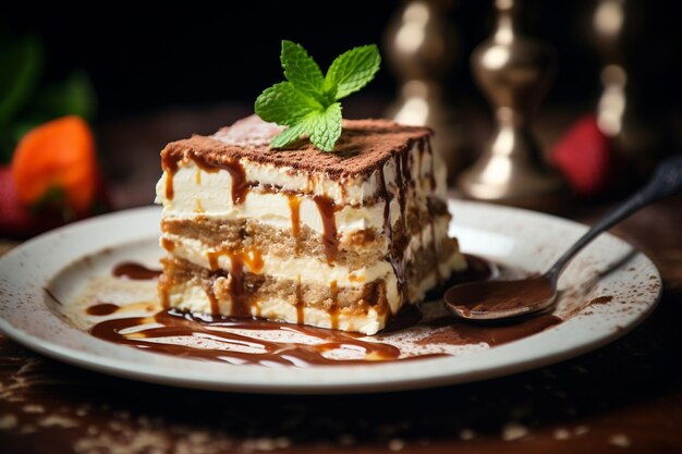 food photography tiramisu