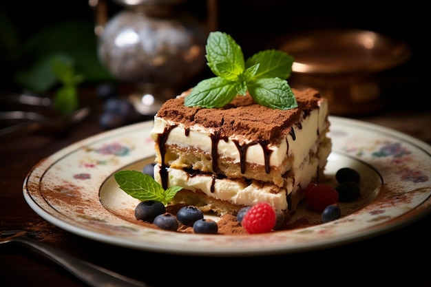 food photography tiramisu