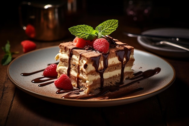 food photography tiramisu