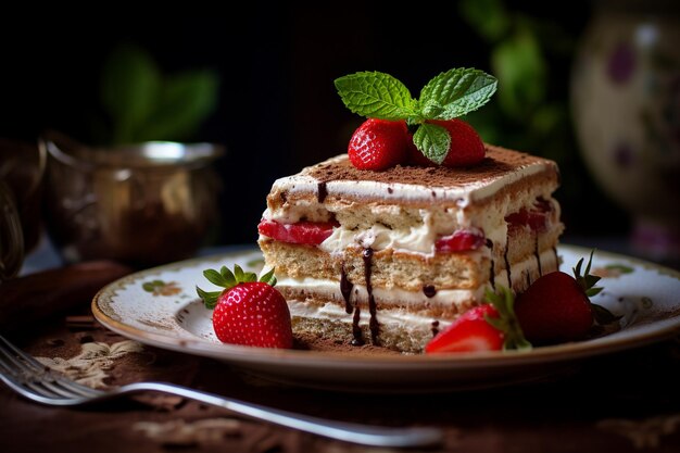 food photography tiramisu