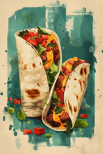 Food Poster Background Design A Vibrant Celebration of Mexicos Culinary and Cultural Delights