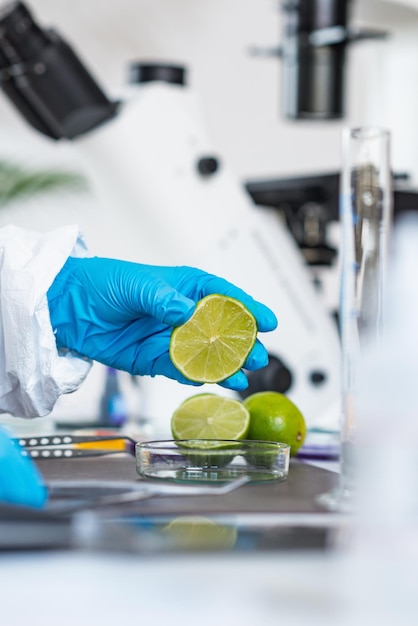 Photo food safety laboratory analysis