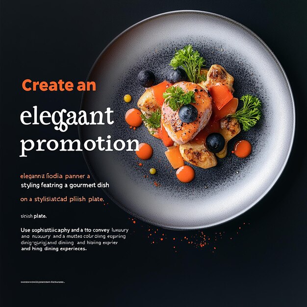 Photo food social media template promotion