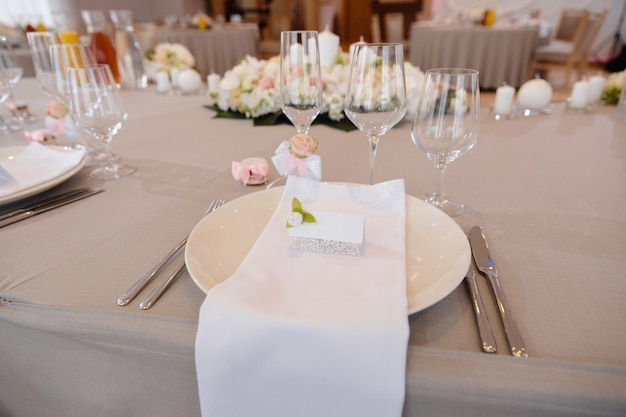 Food on table in restaurant