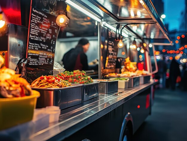 Photo food trucks serving up delicious eats on city streets