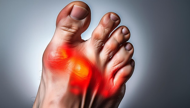 Foot Affected by Gout