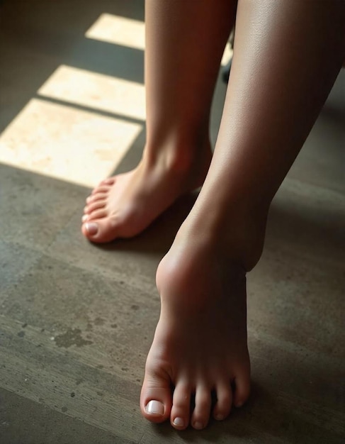 a foot with a foot on the ground and a foot on the floor female swollen ankles pictures 3