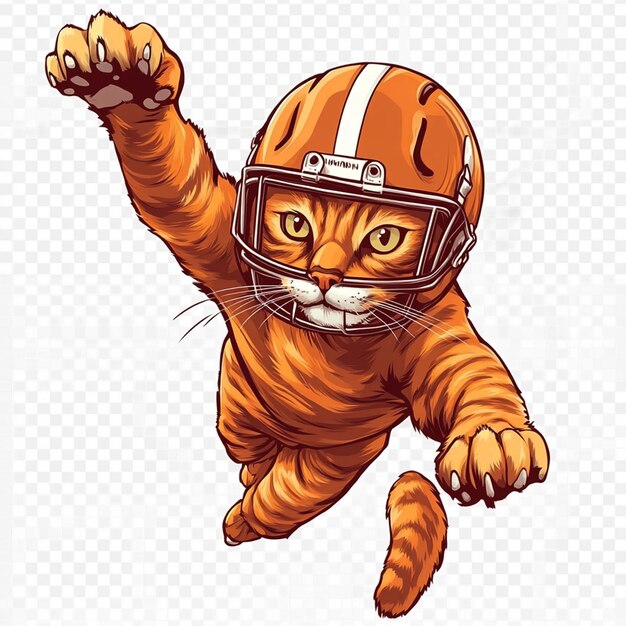 Football Cat Mascot