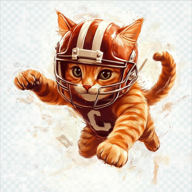 Football Cat Mascot