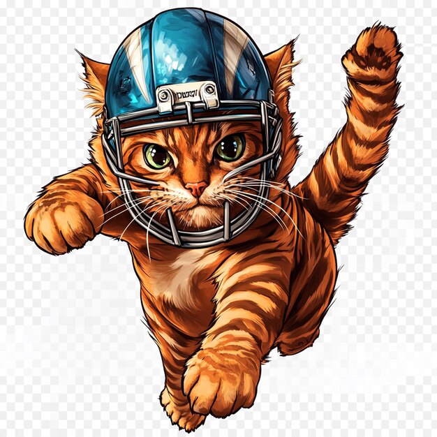 Football Cat Mascot