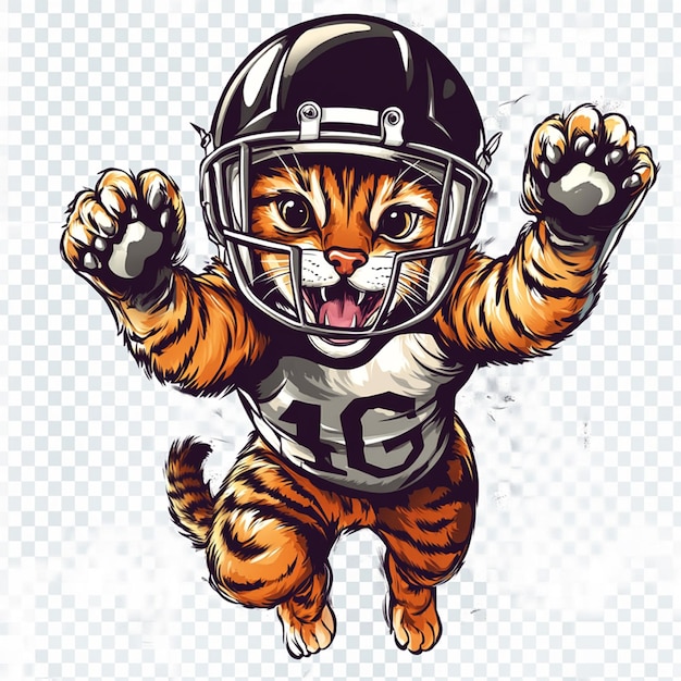 Football Cat Mascot