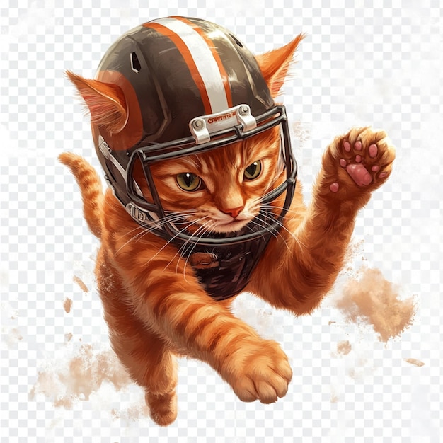 Football Cat Mascot