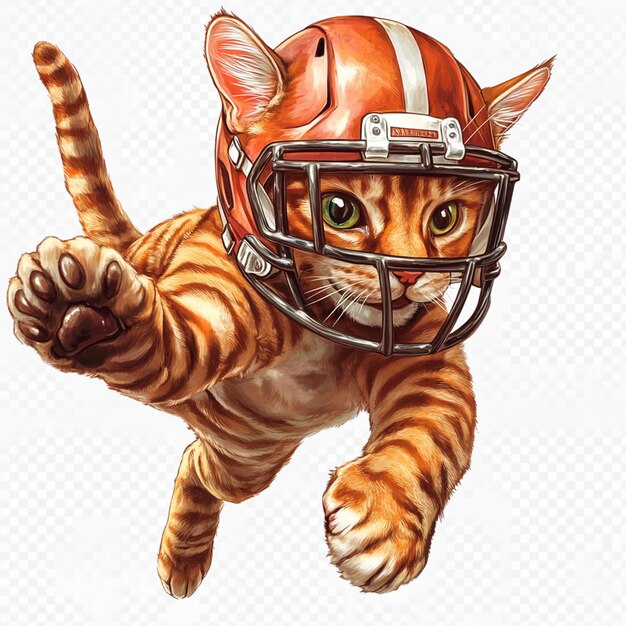 Football Cat Mascot