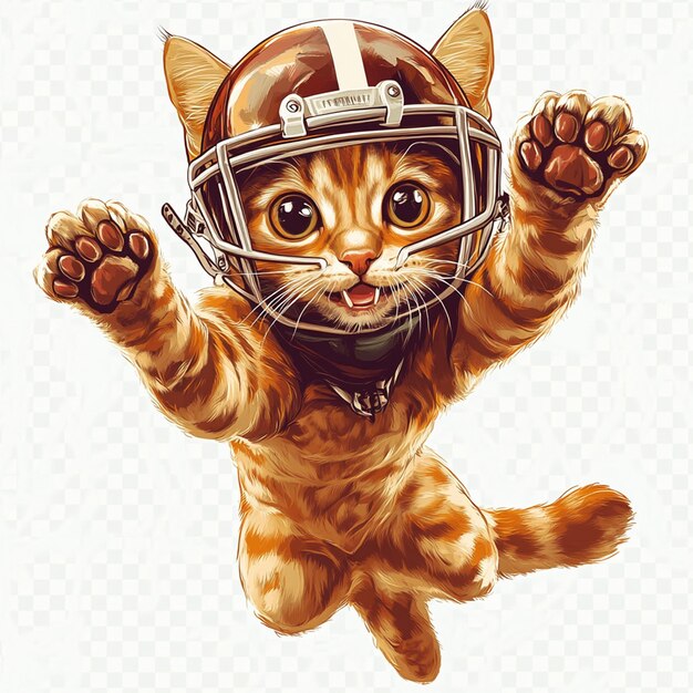 Football Cat Mascot