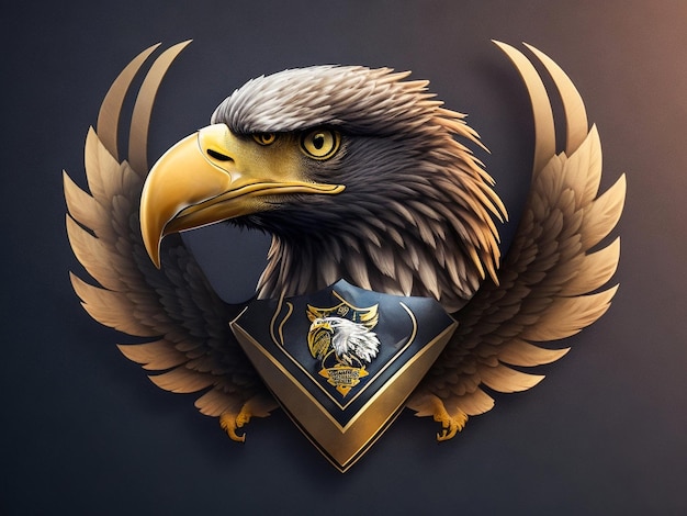 Football club logo in the form of an eagle