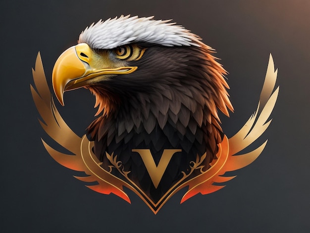 Football club logo in the form of an eagle