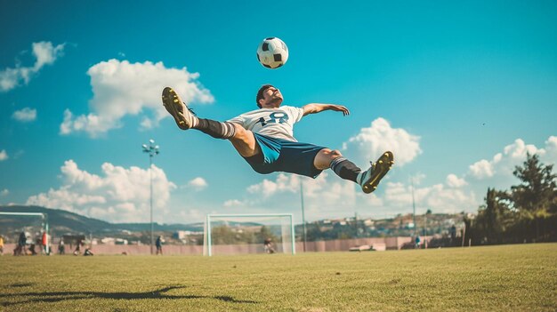 Photo football glory capturing the essence of soccer and its iconic moments