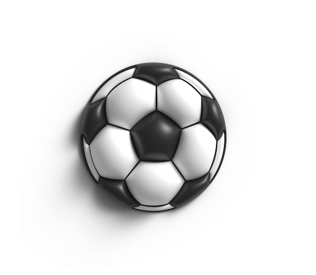 Football Logotype 3D Render Illustration