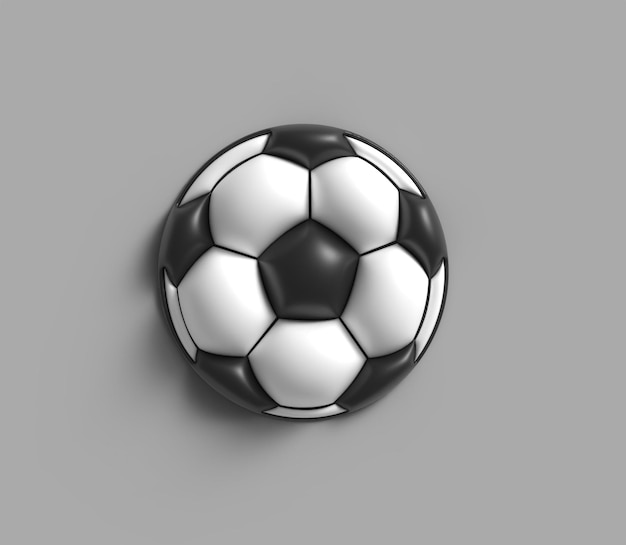 Football Logotype 3D Render Illustration