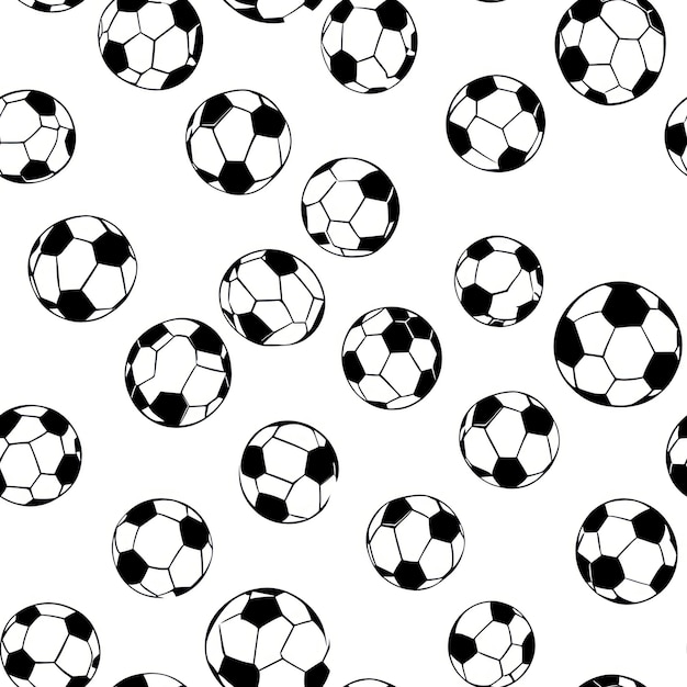 Photo football seamless soccer ball pattern sport design background