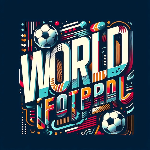 Football world cup background for banner soccer championship