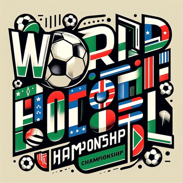 Football world cup background for banner soccer championship