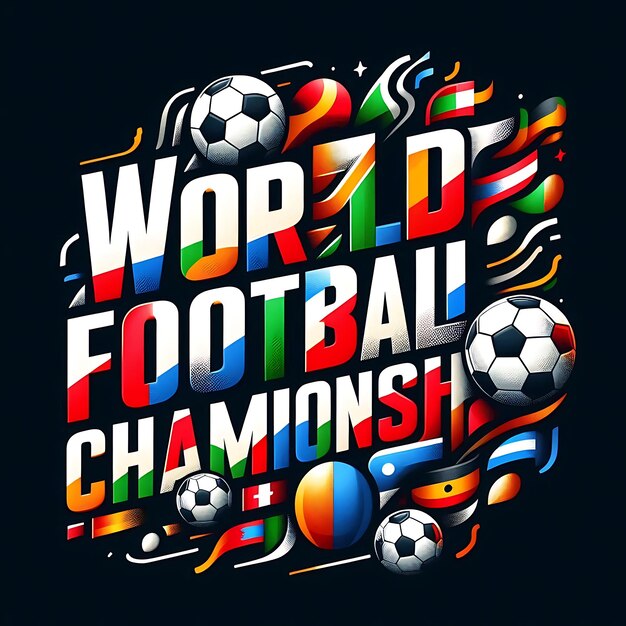 Football world cup background for banner soccer championship