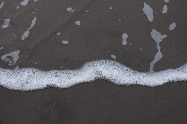 Footprints on beach during sunset on summertime