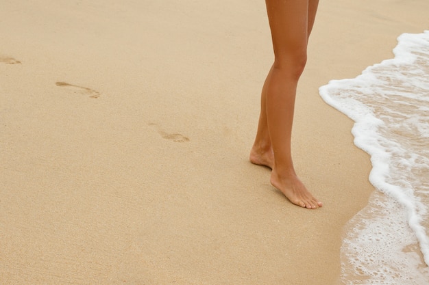 Footprints on the sand