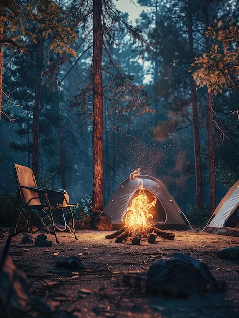 Forest Campfire