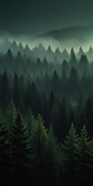 Photo forest gradient background