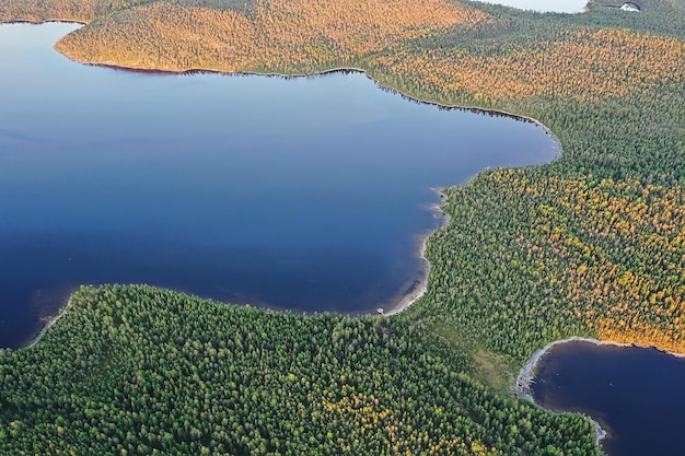 forest lake top view, landscape nature view forest, background