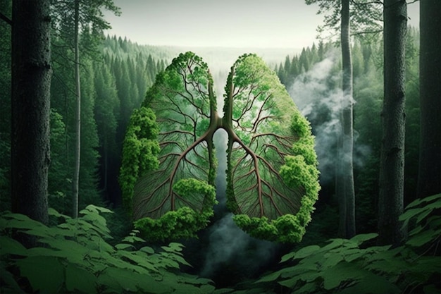 The forest the lungs of Earth Generative AI