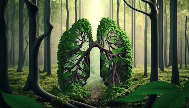 The forest the lungs of Earth Generative AI