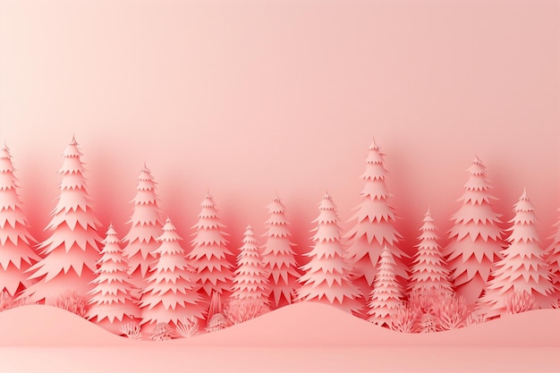 forest made of paper