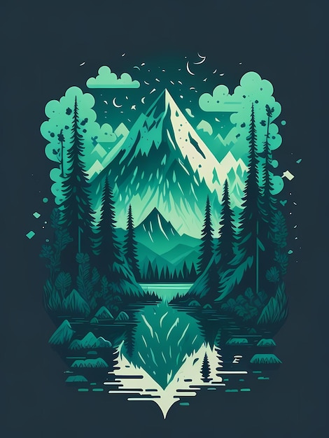 A Forest Mountain Lake Adventures Magic TShirt