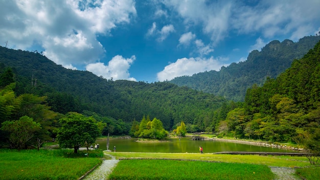 The forest and mountain lakes, Mingchi, Yilan County, Taiwan, is a famous tourist attraction