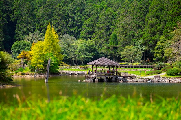 The forest and mountain lakes, Mingchi, Yilan County, Taiwan, is a famous tourist attraction