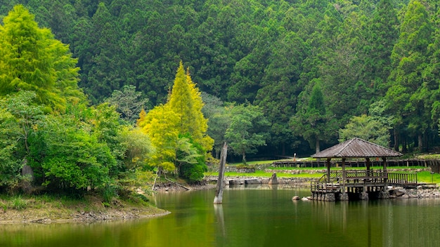 The forest and mountain lakes, Mingchi, Yilan County, Taiwan, is a famous tourist attraction