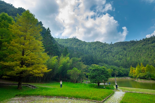 The forest and mountain lakes Mingchi Yilan County Taiwan is a famous tourist attraction