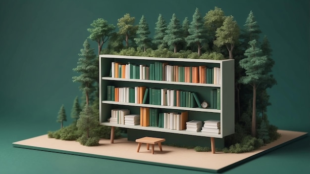 Forest Retreat Library