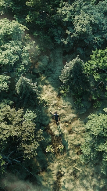 Forest Wanderer Aerial Perspective