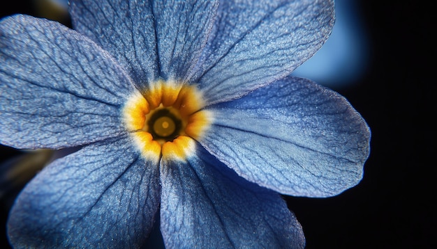 Photo forget me nots flower macro photo closeup foliage petal nature background