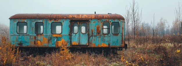 Photo forgotten and weathered cargo train carriage a rustic photo collection